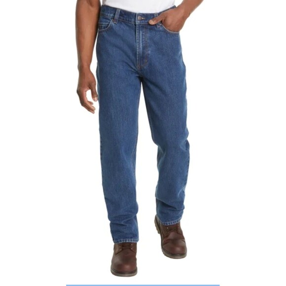 Kirkland Signature Men's Classic 5-Pocket Stretch Jeans, Blue, Sz-38x32 Workwear - Picture 3 of 8